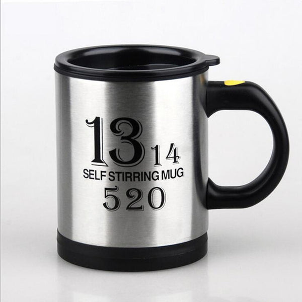 BAISPO 400Ml Mug Automatic Electric Lazy Self Stirring Mug Automatic Coffee Milk Mixing  Mug Tea  Smart Stainless Steel Mix cup